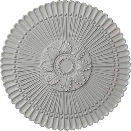 Ekena Millwork Nexus Ceiling Medallion (Fits Canopies up to 2 3/4"), Hand-Painted Frost, 30"OD x 1 1/4"P CM30NEFRF